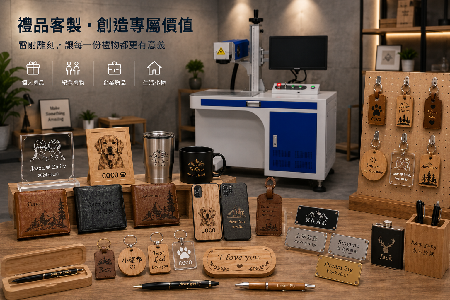 雷射雕刻客製禮品